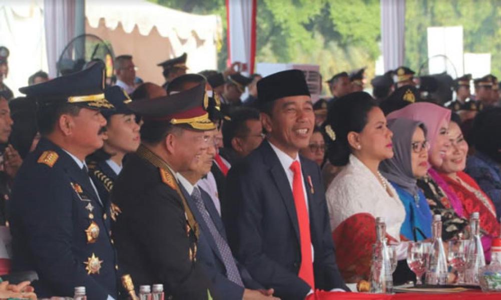 Panglima TNI Hadiri Upacara HUT ke-73 Bhayangkara di Monas