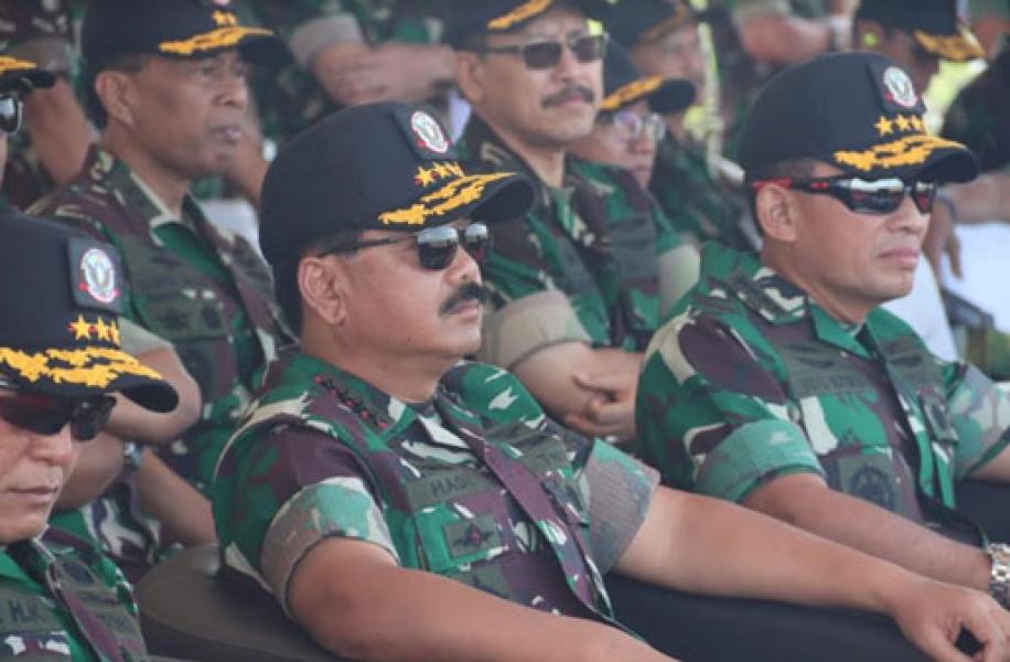 Panglima TNI Tinjau Latihan Angkasa Yudha di Lumajang