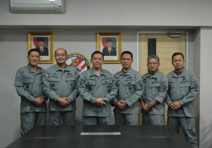 Sestama Bakamla Pimpin Serah Terima Jabatan Dua Direktur