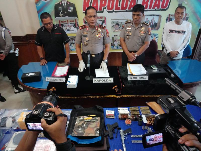 Tewaskan Satriandi, Polisi Temukan Senjata Api, Ratusan Peluru dan Granat