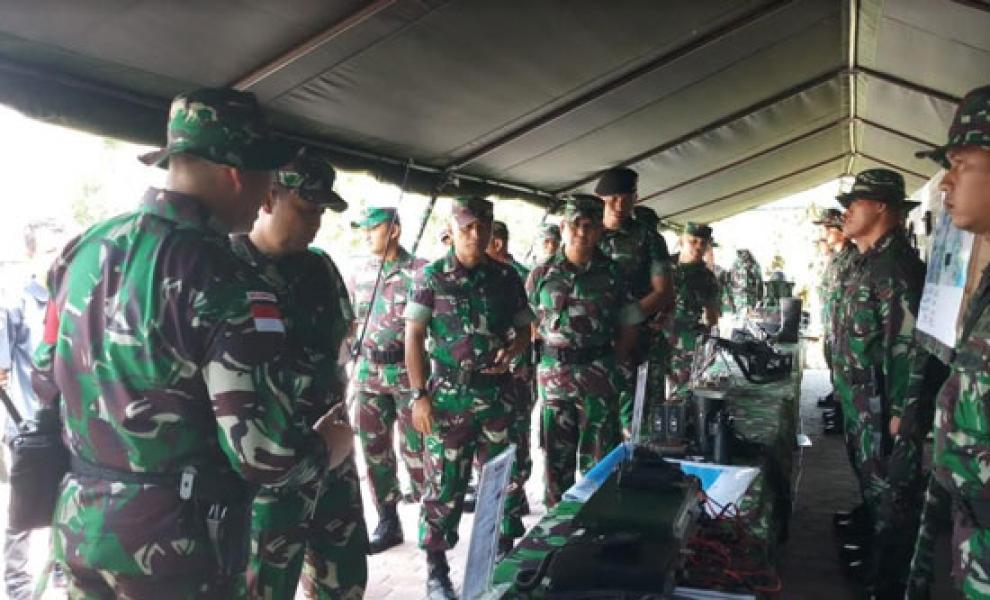 Waasops Kasad Periksa Kesiapan Satgas Yonif 132/Bima Sakti