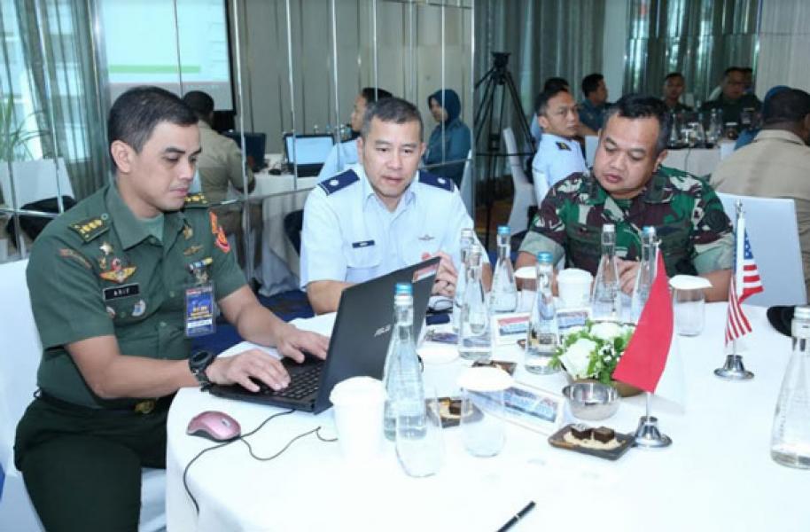 Wakil Komandan Satsiber TNI Tinjau Pelaksanaan Latihan Keamanan Cyber