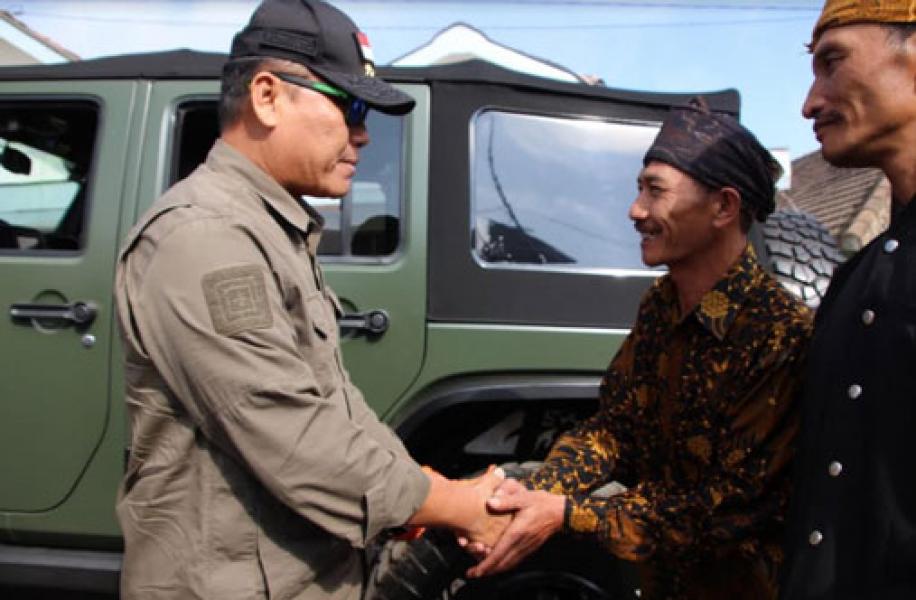 Wakil Sementara Danrem 083/Baladhika Jaya Sambut Kedatangan Dankodiklat TNI-AD