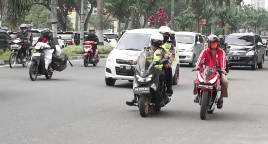 8 Sepeda Motor Knalpot Bising Terjaring Patroli Lancang Kuning
