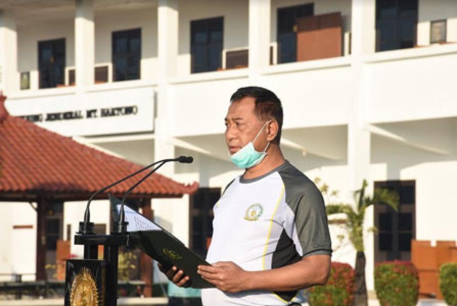 Antisipasi Covid-19, Danseskoad Gelar Apel Bersama