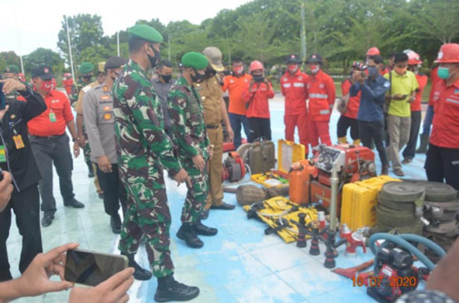 Apel Siaga Karhutla di Rohil, Danrem 031/WB: Tingkatkan Profesionalitas Satgas