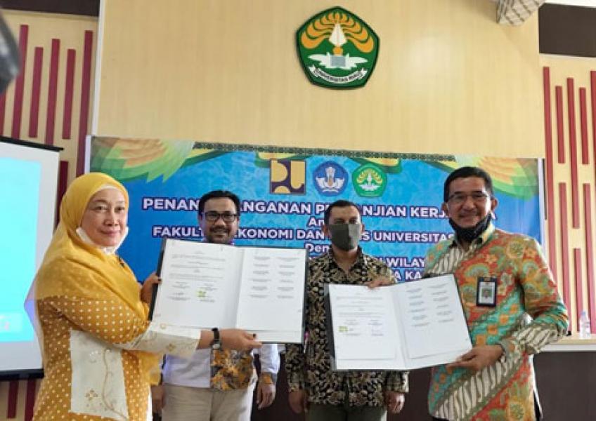 Balai Prasarana dan Pemukiman Wilayah Riau Tandatangani Perjanjian Kerjasama dengan FEB Unri