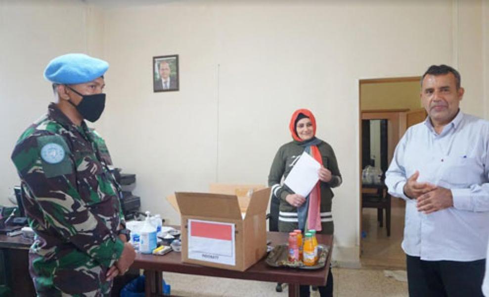Bentuk Perhatian Masyarakat Binaan, Prajurit TNI di Lebanon Kembali Donasikan Obat-Obatan dan APD