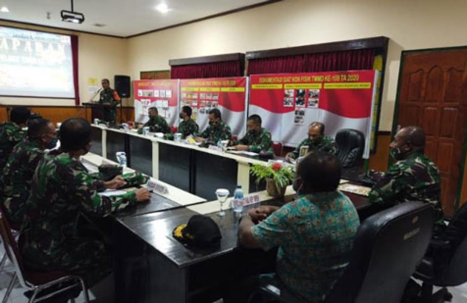 Dalam Rangka Wasev TMMD Ke-108, Danpusterad Didampingi Kasdam XVII/Cenderawasih Kunjungi Kodim 1709/Yawa
