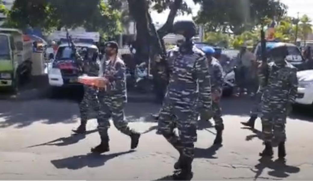 HUT Bhayangkara, TNI AL Tembaki Mapolres Sikka NTT