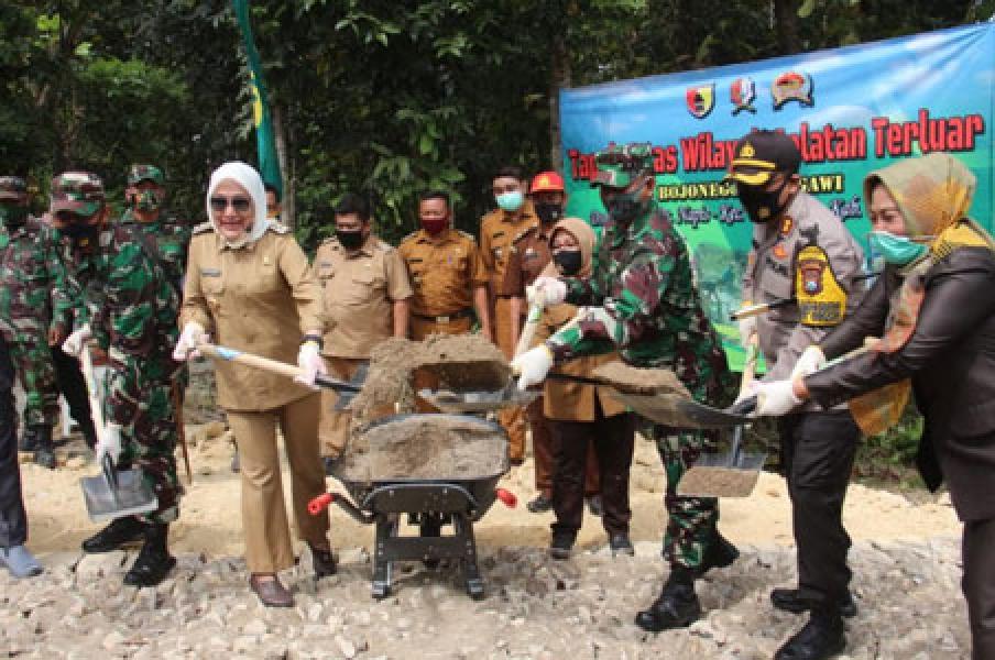 Karya Bakti Skala Besar Korem 082/CPYJ, Dipusatkan di Kabupaten Bojonegoro