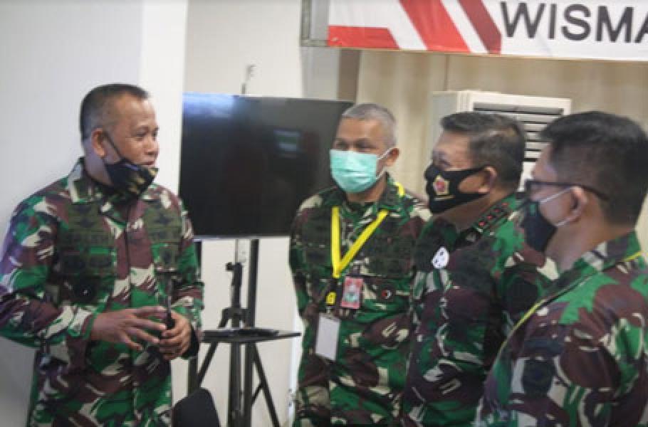 Kunjungan Pangkogabwilhan I ke RSD Wisma Atlet Kemayoran