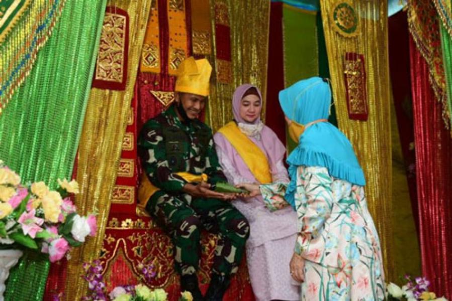 Kunjungi Kampung Halaman, Danrem 031/WB Apresiasi Masyarakat Rohil yang Zona Hijau Covid-19