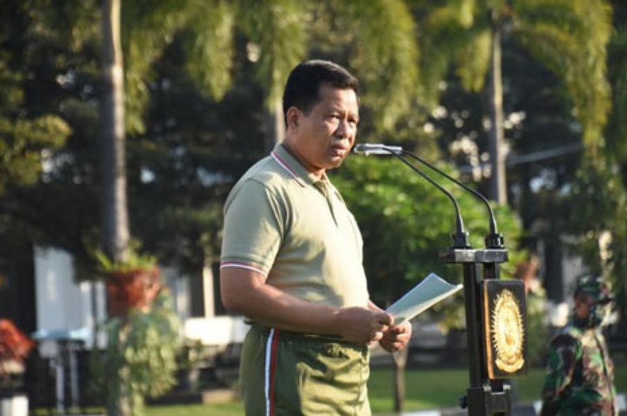 Menyambut In Campus Pasis Dikreg LIX, Wadan Seskoad Pimpin Apel Kesiapan