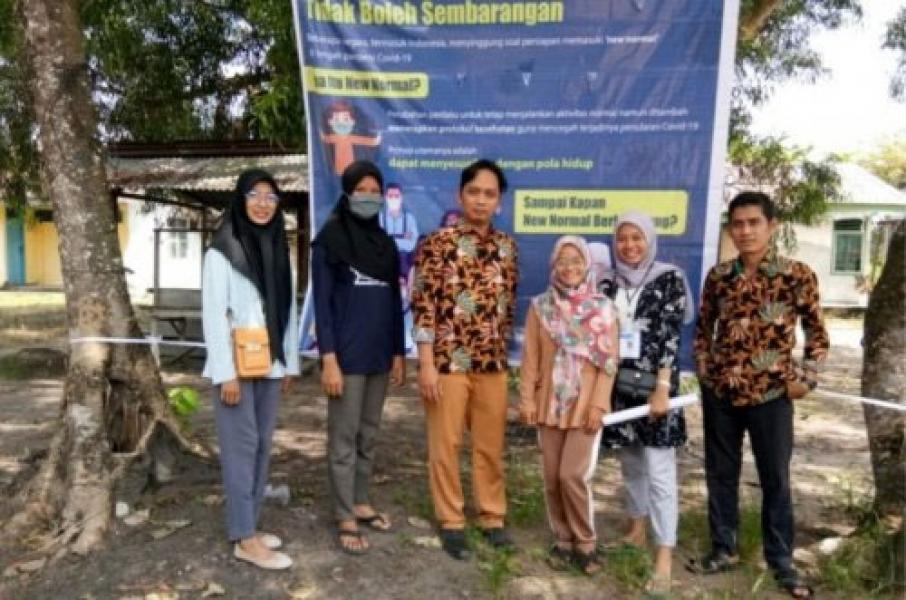 New Normal, Relawan Unri Sosialisasikan Pencegahan dan Penularan Covid-19 di Siak