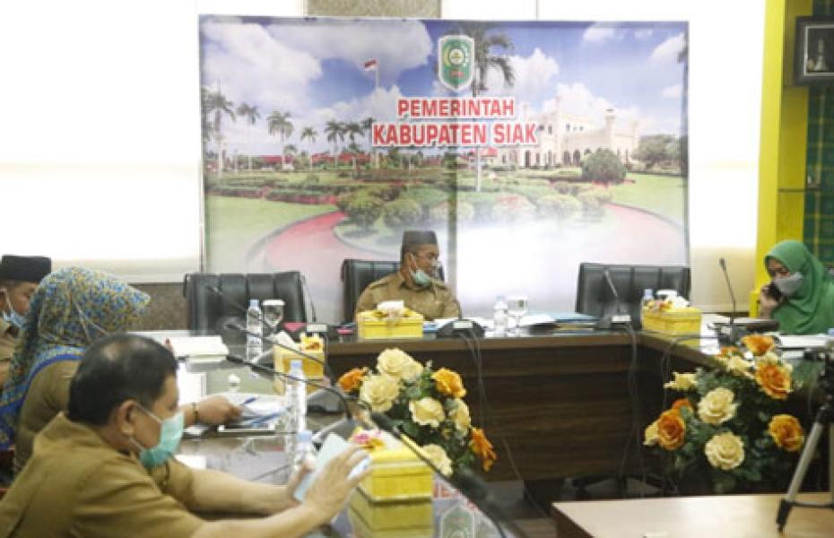 Pj Sekda Siak Jamaludin Ikuti Sosialisasi Perpres Nomor 64 Tahun 2020