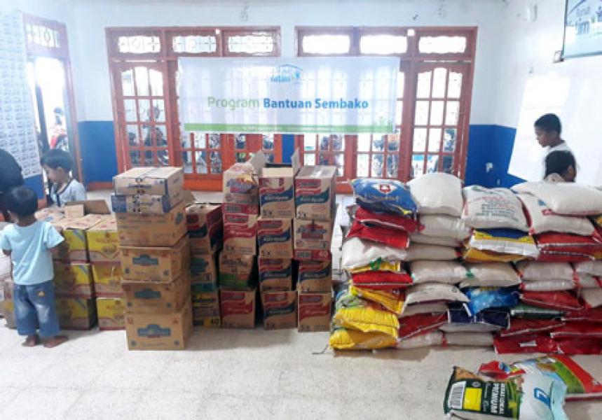 Ratusan Paket Sembako Siap Disalurkan Di 2 Kecamatan Kota Pekanbaru