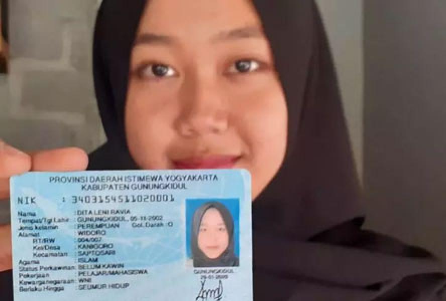 Viral di Medsos, Nama Gadis Asal Gunungkidul Ini Berarti Diikat Pakai Tali Rafia