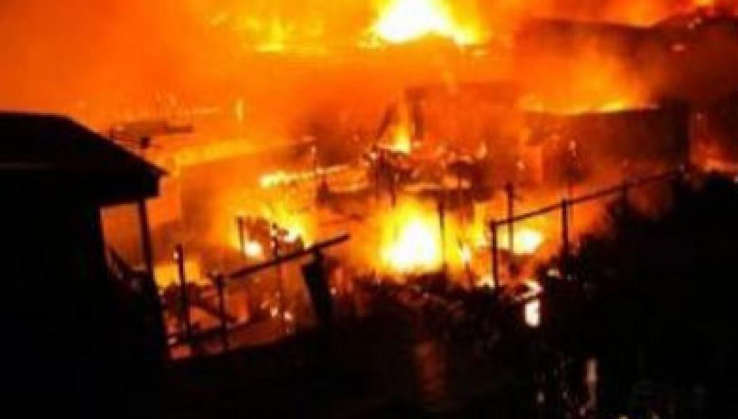 4 Rumah Kontrakan Hangus Terbakar