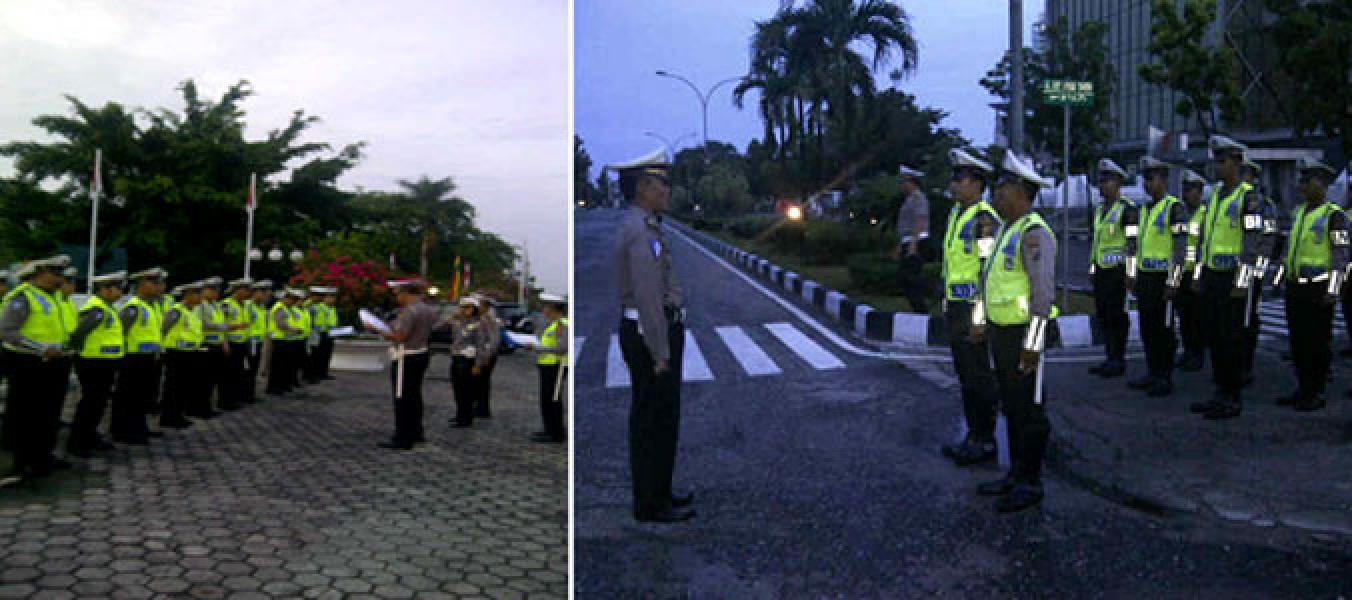 Dengan Apel Citra Simpatik Polantas Polresta Pekanbaru Semakin `WOW`   