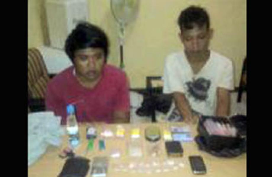 Dua Warga Tapung Hulu Diringkus Satres Narkoba Polres Kampar