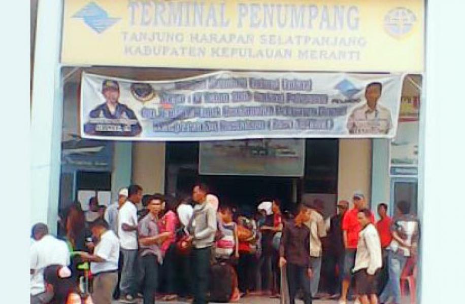 Pelabuhan Tanjung Harapan Berangsur Padat, Arus Mudik Aman