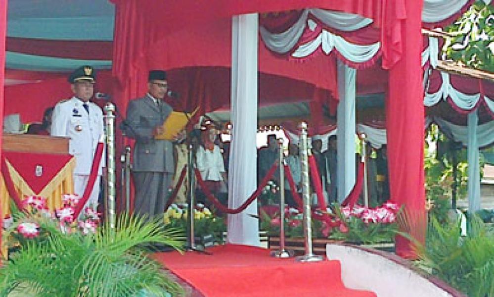 Peringatan HUT RI ke 69 di Pelalawan Berlangsung Khidmat