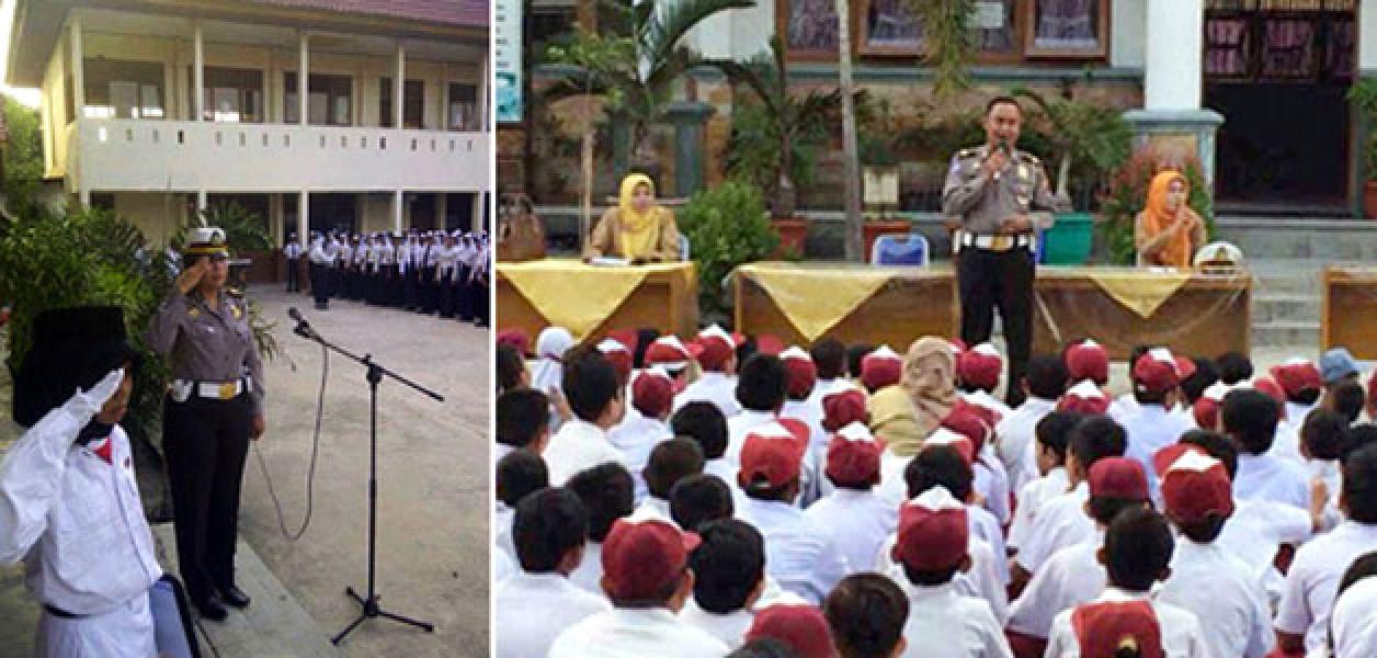 Polisi `Tauladan` Para Pelajar Sekolah