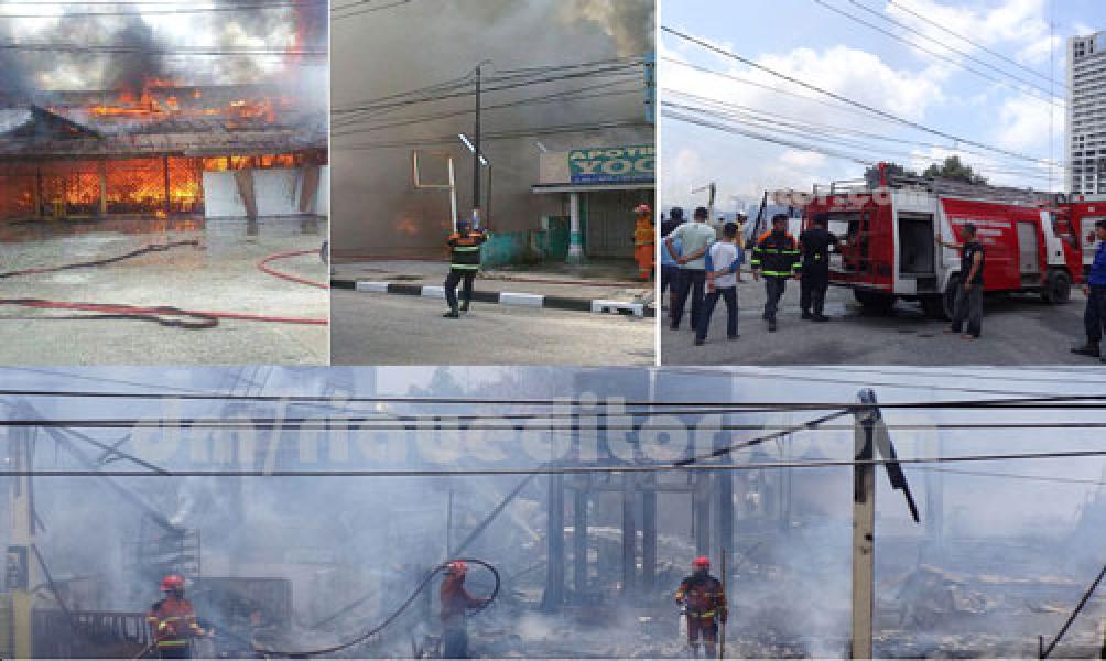 Rumah Makan Serba Lezat Hangus Terbakar