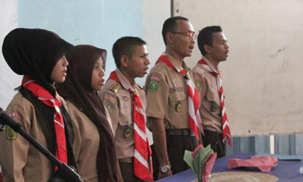 DKR 01 Tebing Tinggi Kunjungan Kerja ke Gudep SMAN 1 Selatpanjang