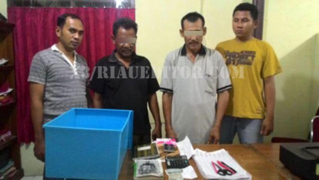 Dua Pelaku Judi Togel Diringkus Polsek Pangkalan Kuras
