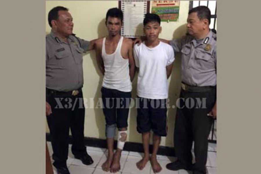 Dua Pengangguran Pelaku Curanmor dan Jambret Dibekuk Polsek Limapuluh
