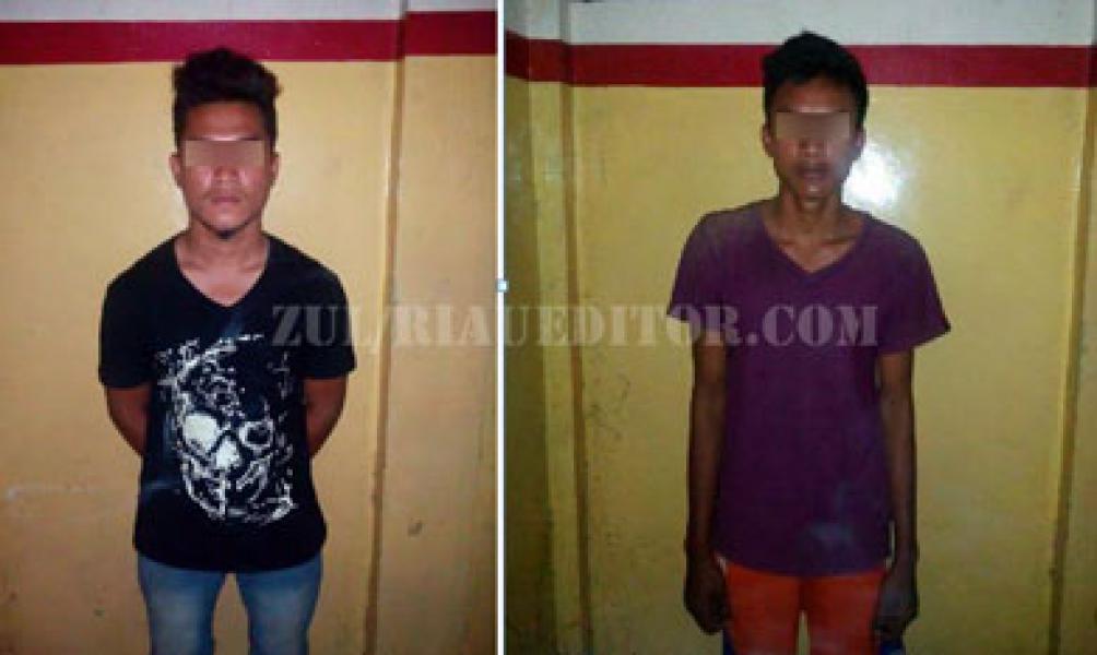 Dua Tersangka Pencuri TBS Diringkus Security PT Adei