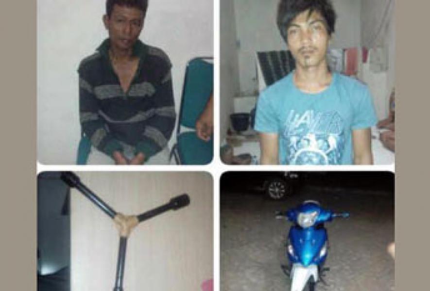 Pelaku Ranmor Delapan TKP di Pelalawan dan Penadahnya Ditangkap