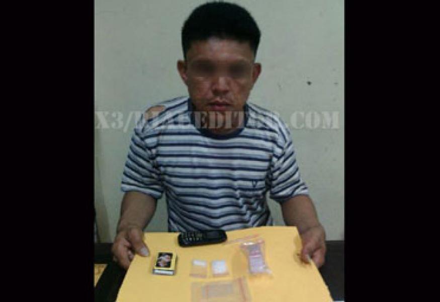 Polres Kuansing Tangkap Bandar Berikut BB Sabu Seberat 4,12 Gram
