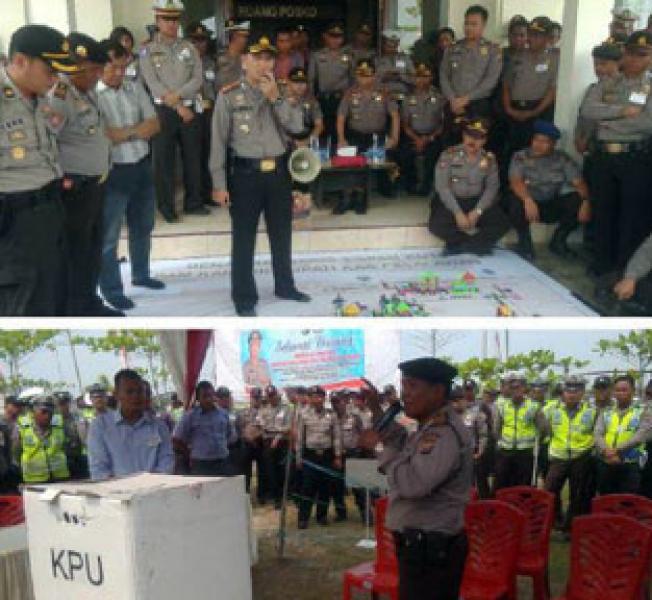 Polres Pelalawan Gelar Lat Pra Ops Mantap Praja Siak 2015