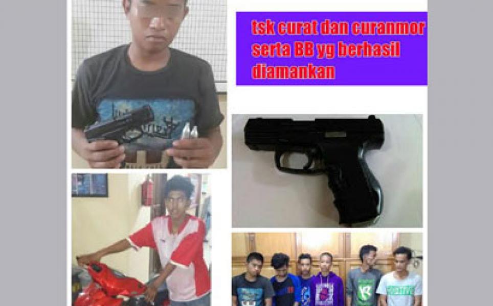 Polsek Dumai Barat Amankan Kompolotan Pelaku Curanmor