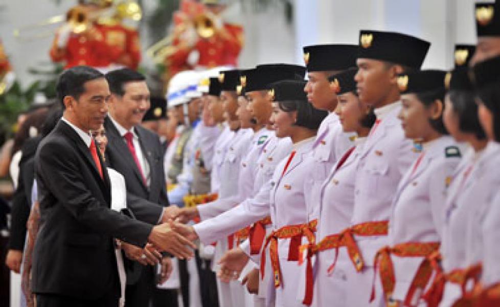 Presiden Kukuhkan Paskibraka 2015