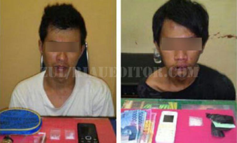 Sat Narkoba Polres Pelalawan Ringkus Dua Tersangka Sabu