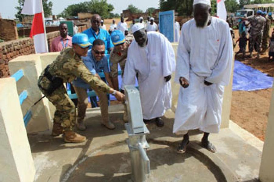 Satgas Indobatt Bangun 3 Pompa Air di Wilayah Darfur