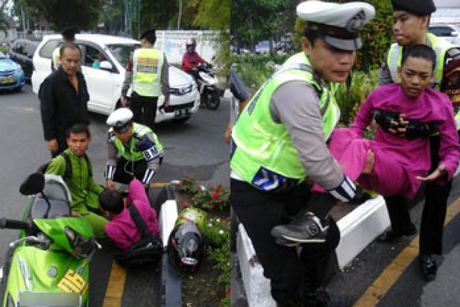 Satlantas Pekanbaru Berikan Penyuluhan Keselamatan Berlalu Lintas Hingga Ketingkat RT