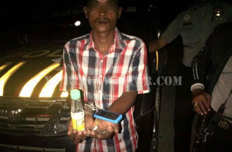 Warga Pagaran Tapah Darussalam Kedapatan Bawa 1 Paket Sabu dan Alat Hisap