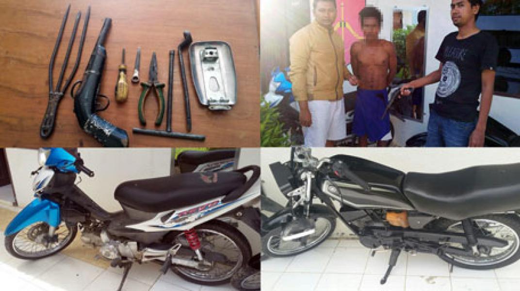 1 dari 2 Pelaku Pencurian Sepeda Motor di Parkiran Klinik Fidya Sorek I Dibekuk Polisi