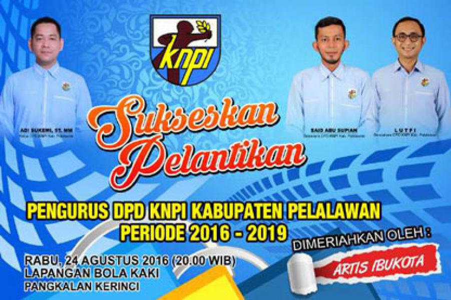 160 Pengurus DPD KNPI Pelalawan Dilantik Rabu Lusa