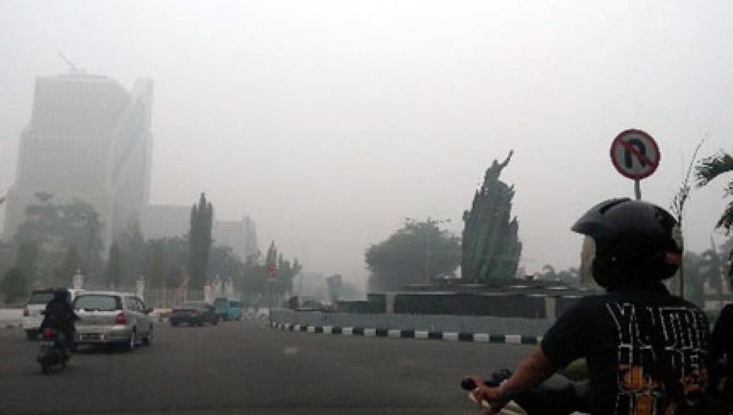 Asap Riau Mulai Menebal, Belum Ada Intruksi Libur Sekolah