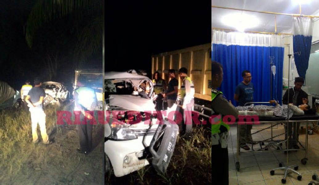 Avanza Tabrak Colt Diesel di Jalintim Seikijang, 1 Tewas 4 Luka-luka