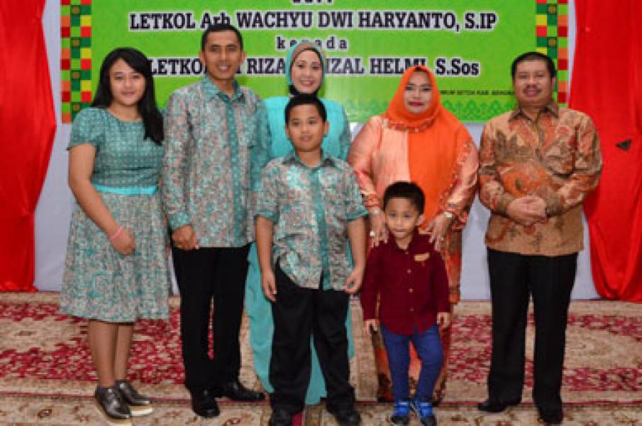 Bupati Amril Sampaikan Terima Kasih Masyarakat Bengkalis Kepada Letkol Arh Wachyu Dwi Haryanto