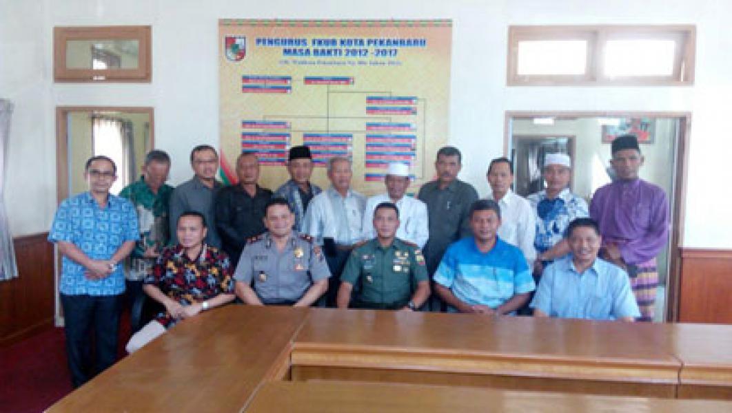 Dandim 0301/Pekanbaru Ikuti Pertemuan Bersama FKUB Pekanbaru