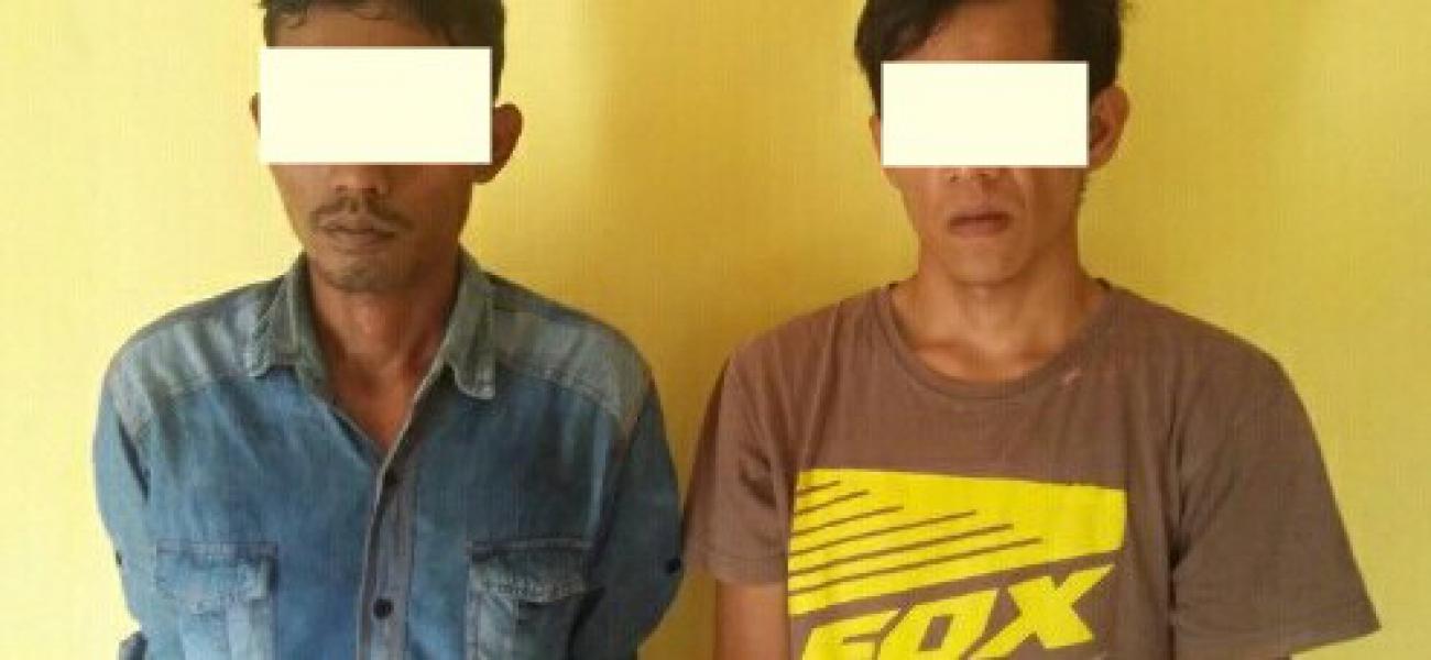 Dua Pelaku Curat Ditangkap Polsek Bukit Raya