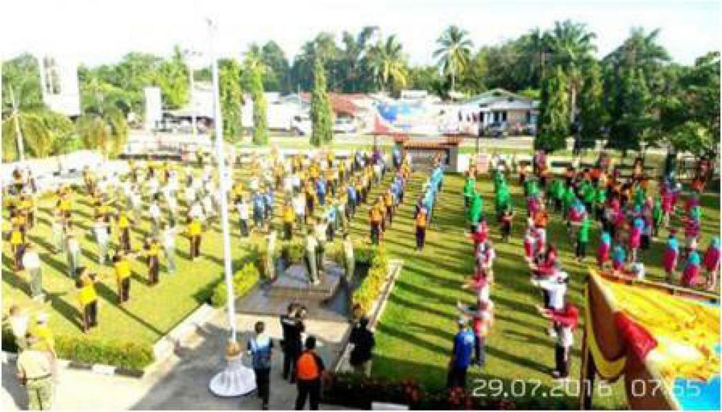 Jajaran TNI, Polri dan Pemda Olahraga Bersama di Polres Kampar